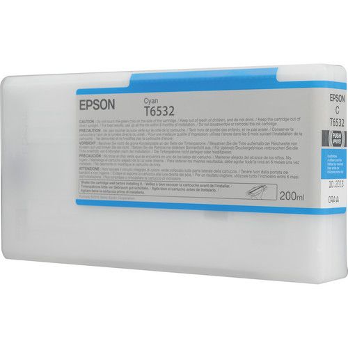 Epson T653200 200ml Cyan UltraChrome® HDR Ink Cartridge